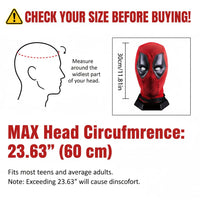 Thumbnail for Superhero Cosplay Red Helmet Mask Suitable for Boys and Girls Holiday Parties, Comic-Con and all Kinds of Get-Togethers （23.63 in Head Circumference）
