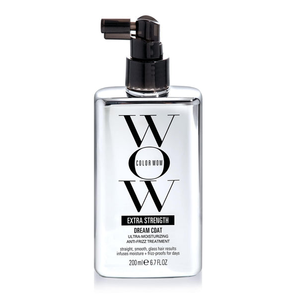 COLOR WOW Extra Strength Dream Coat â€“ Powerful ultra moisturizing, anti humidity treatment for extremely frizz prone hair, glassy smooth, straight + resistant styles up to 3-4 washes