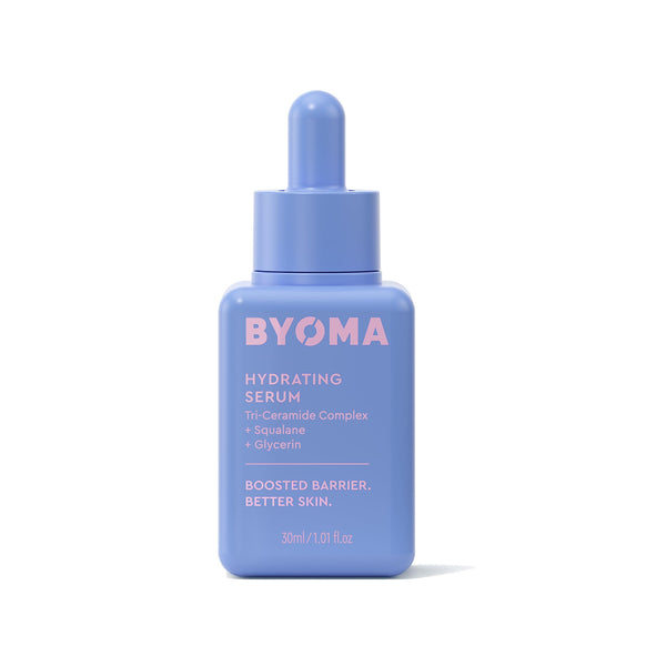 BYOMA Hydrating Serum - Moisturizing Facial Serum with Squalane, Glycerin & Ceramides - Hydrating for Glowing, Dewy Skin - 1.01 fl. oz
