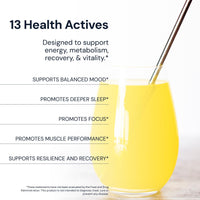 Thumbnail for Blueprint Bryan Johnson Longevity Mix - Muscle Builder & Recovery Supplement - Promotes Focus and Balanced Mood - Creatine, L-Theanine- Vegan, Keto Friendly (30 Servings (Pack of 1), Pineapple Yuzu)