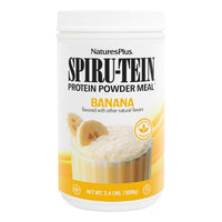 Thumbnail for NaturesPlus SPIRU-TEIN, Banana - 2.4 lbs - Plant-Based Protein Shake - Non-GMO, Vegetarian, Gluten Free - 32 Servings
