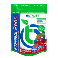 Thumbnail for BioTrust Eternal Reds, Red Superfoods Powder, Support for Heart Health and Circulation, Energy, Stamina, No Added Sugar or Caffeine, Naturally Flavored and Sweetened, Berry Flavor (30 Servings)