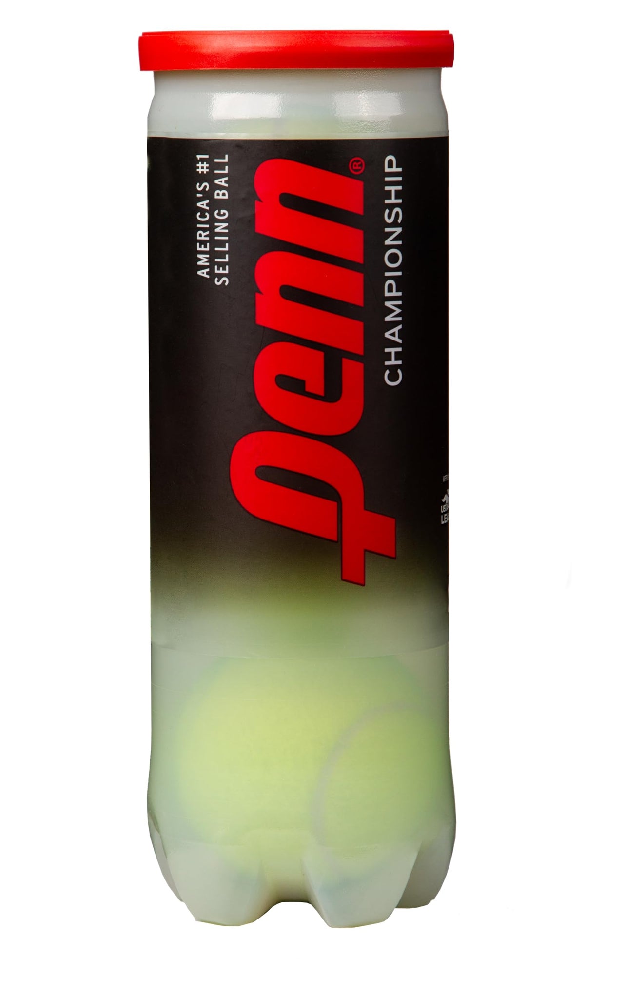 Penn Championship Tennis Balls - Regular Duty Felt Pressurized Tennis Balls - 1 Can, 3 Balls