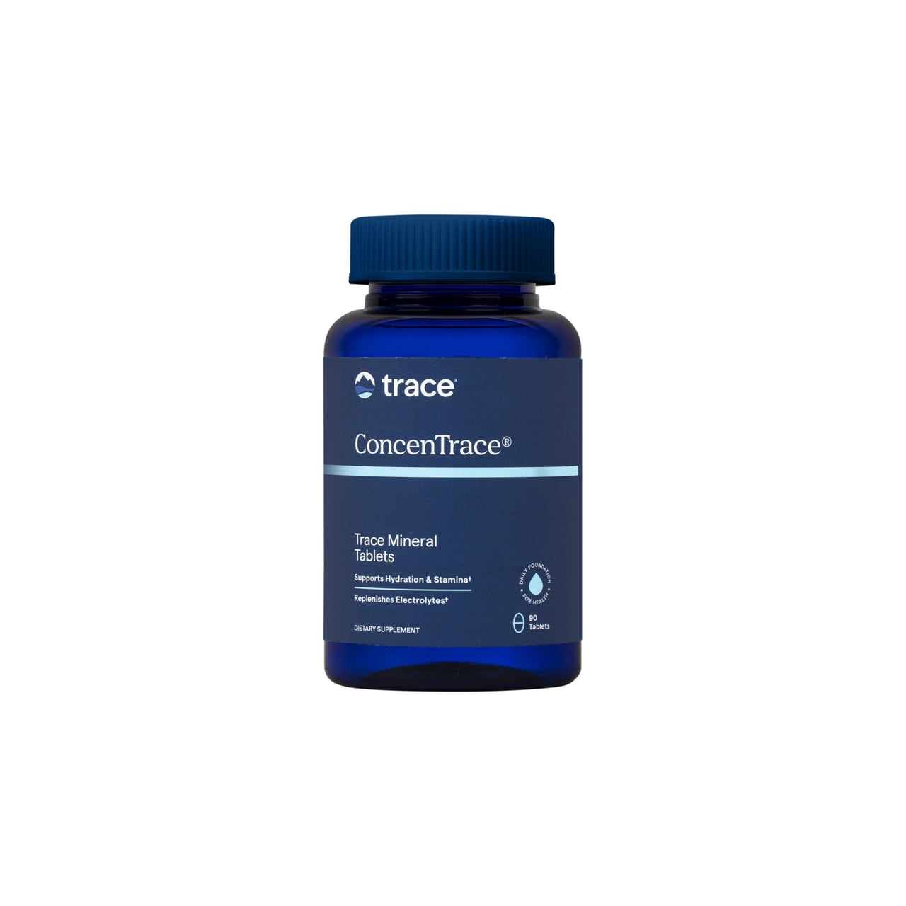 Trace Minerals ConcenTrace Trace Minerals Tablets - Daily Supplement for Overall Wellness - Natural Energy, Bone Strength, Healthy Connective Tissue & Immune System Support - 90 Count (30 Servings)