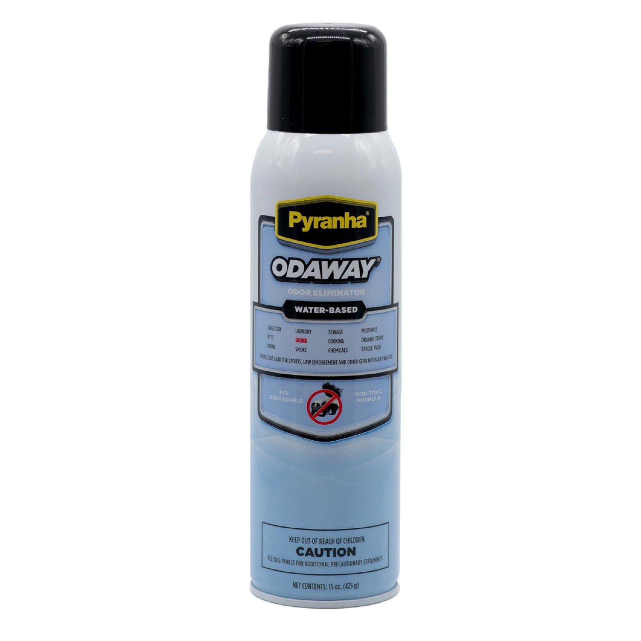 Pyranha Odaway Ready-to-Use Odor Eliminator Spray – Broad Spectrum Scent Neutralizer for Home, Kennel, Car, Bathroom & Gear, BOV Can 15 oz