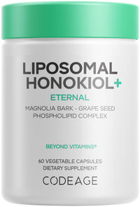 Thumbnail for Codeage Liposomal Honokiol Supplement – Magnolia Bark Extract with Grape Seed Extract, Polyphenols, Phospholipid Complex, Liposomal Delivery – Vegan, Non-GMO – 60 Capsules