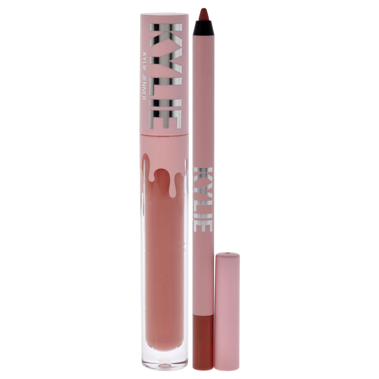 Matte Lip Kit - 802 Candy by Kylie Cosmetics for Women - 2 Pc 0.10 oz Matte Liquid Lipstick, 0.03 oz Lip Liner