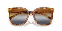 Thumbnail for Coach HC8381F Low Bridge Fit Sunglasses, Dark Tortoise/Canary/Brown Teal Grey Gradient, 56 mm