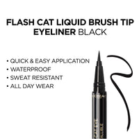 Thumbnail for L'Oreal Paris Makeup Infallible Flash Cat Eye Waterproof Liquid Eyeliner, Black, 0.44 oz.