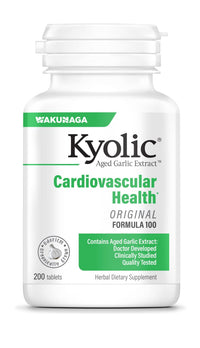 Thumbnail for Kyolic Aged Garlic Extract Formula 100, Cardiovascular Health*, 200 Tablets.