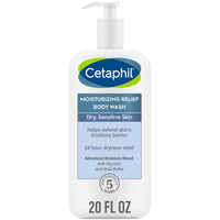 Thumbnail for Cetaphil Body Wash, Moisturizing Relief Body Wash for Sensitive Skin, Creamy Rich Formula Gently Cleanses and Gives 24 Hour Relief to Dry Skin, Hypoallergenic, Fragrance Free, 20 oz