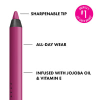 Thumbnail for NYX PROFESSIONAL MAKEUP Line Loud Lip Liner, Longwear and Pigmented Lip Pencil with Jojoba Oil & Vitamin E - Hottie Hijacker (Hot Blue Pink)