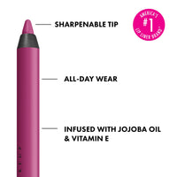 Thumbnail for NYX PROFESSIONAL MAKEUP Line Loud Lip Liner, Longwear and Pigmented Lip Pencil with Jojoba Oil & Vitamin E - Hottie Hijacker (Hot Blue Pink)