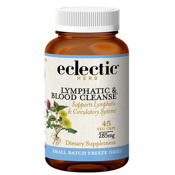 Eclectic Herb - Lymph & Blood Cleanse | Lymphatic & Circulatory Support | Freeze Dried, Concentrated Herbal Supplement | Natural, Wildcrafted, Non-GMO, Gluten Free, Vegan (45 CT | 285 mg)