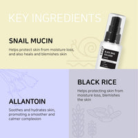 Thumbnail for coxir BLACK SNAIL GIFT SET | Birthday Gifts | Foam Cleanser+Serum+Cream | Black Rice, Snail Mucin, Collagen, Peptide | Firming, Moisturizing, Repairing, Korean Skin Care