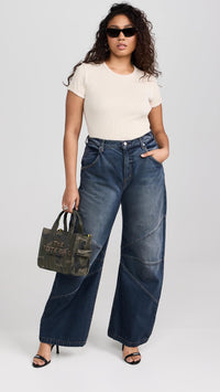 Thumbnail for Marc Jacobs Women's The Camo Jacquard Small Tote Bag, Camo Multi, One Size