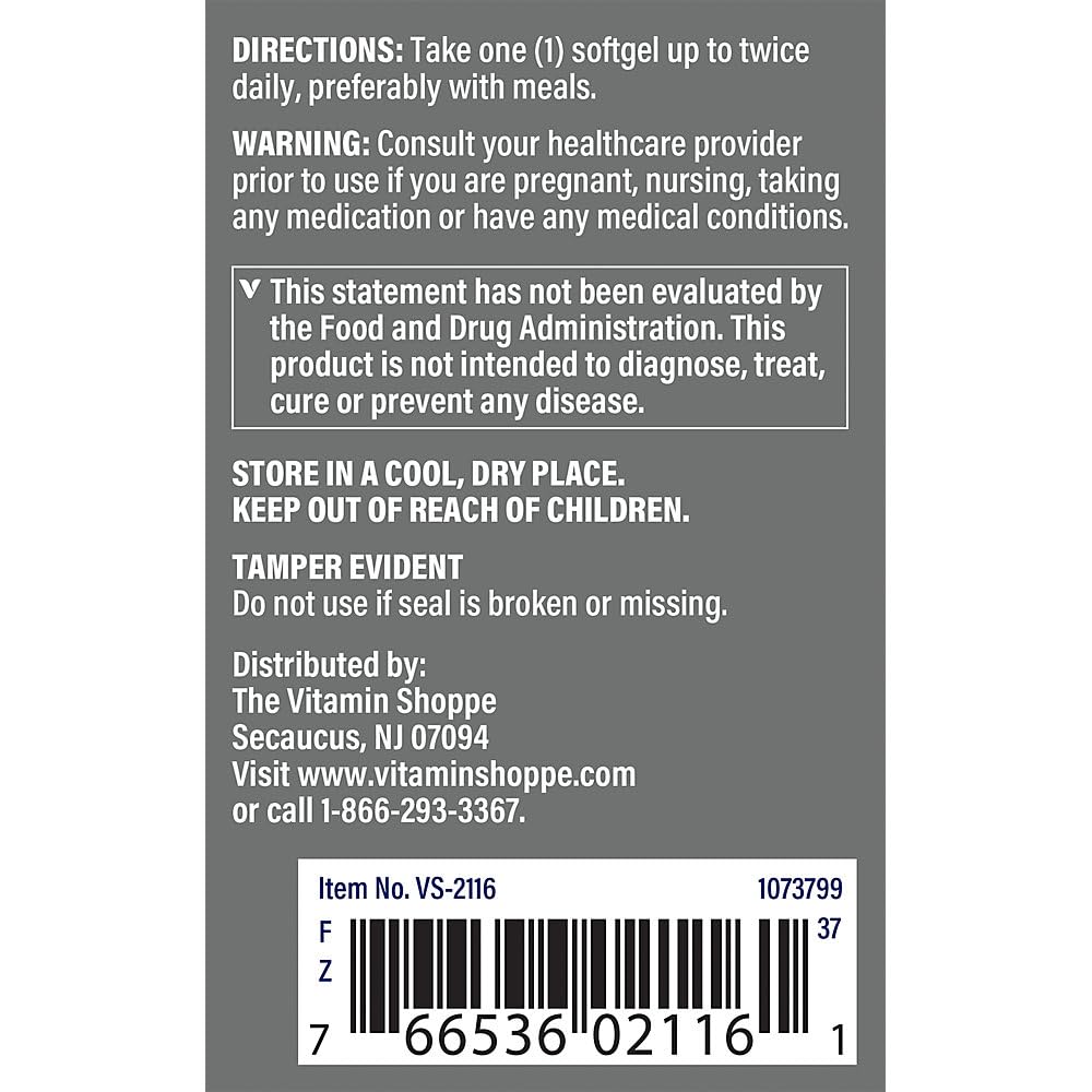 The Vitamin Shoppe Saw Palmetto Extract 160mg, Supplement for (300 Softgels)