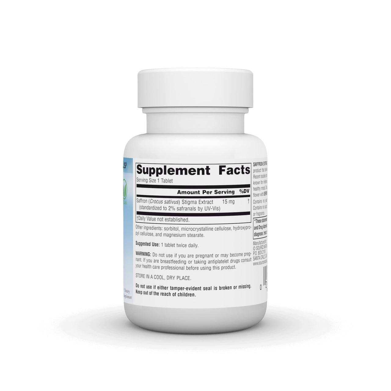 Source Naturals Serene Science Saffron Extract, for Mood Support* - 15 mg - 60 Tablets
