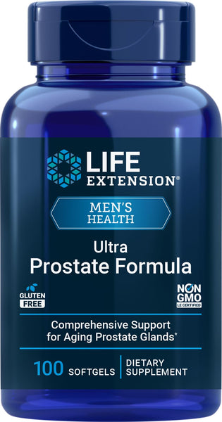 Life Extension Ultra Prostate Formula, 100 Softgels, Natural Supplement for Men