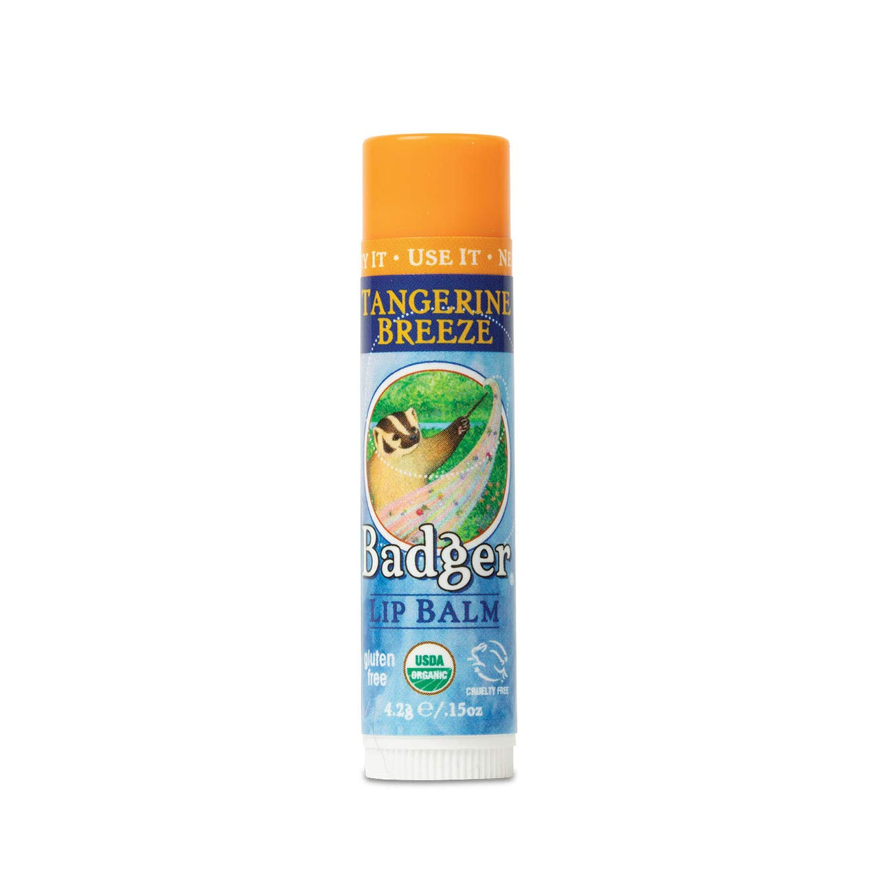 Badger Lip Balm Stick-Tangerine Breeze
