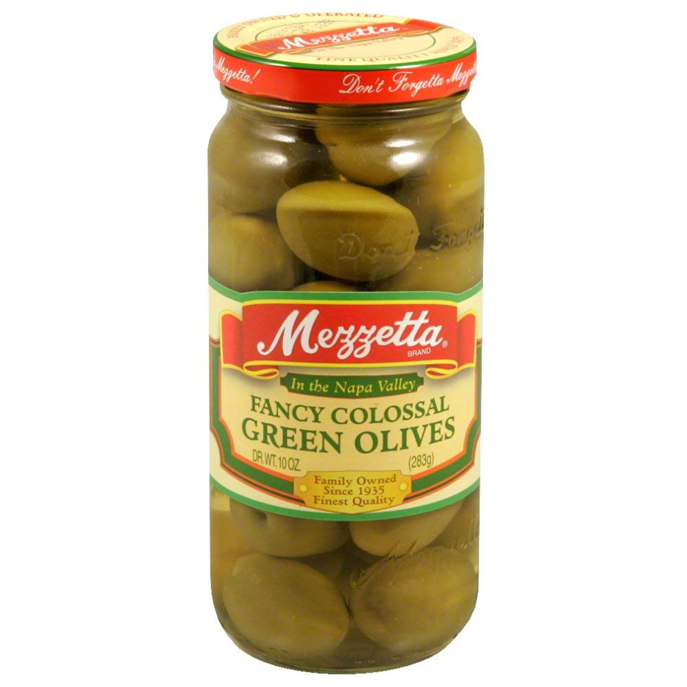 Mezzetta Olive Colossal Fancy, 10 Oz (Pack Of 6)