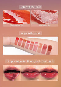 Thumbnail for rom&nd GLASTING WATER TINT 14 Mauve Moon | Long-Lasting Hydrating Lip Stain | Non-Sticky Glossy Finish for Cool Tones | K-Beauty Liquid Lipstick
