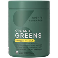Thumbnail for Sports Research® Organic Pineapple Coconut Greens, Creatine Monohydrate & Vitamin D3 5000iu + Vitamin K2 100mg