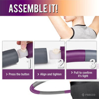 Thumbnail for FEECCO Weighted Fitness Hoop, 5LB Weighted Hula for Weight Loss