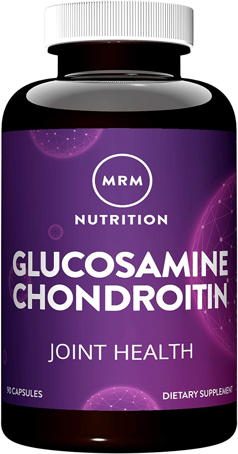 MRM Glucosamine 1500mg & Chondroitin Sulfate 1200mg - Triple Strength Support Supplement for Cartilage Health, Mobility, and Adult Nutritional Support, for Women & Men, Gluten-Free - 30 Servings