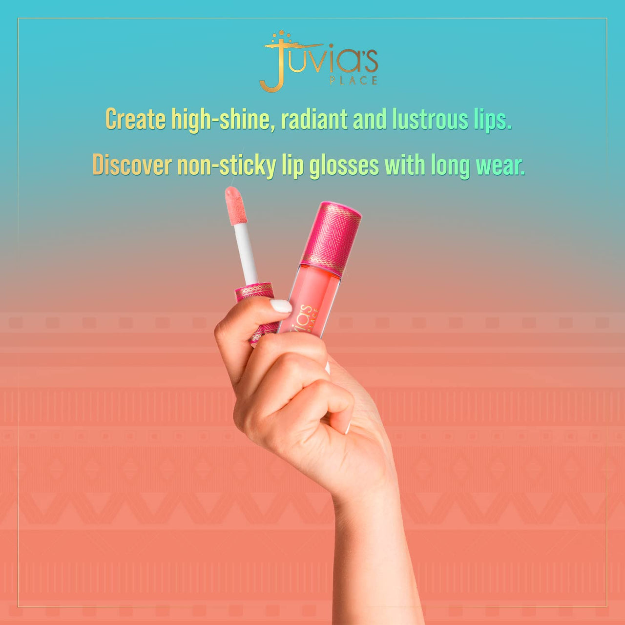 Juvia's Place Long Lasting Hydrating The Reds & Berries Lip Gloss Glass Ruby Rose, 16 oz, Soft Red