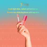 Thumbnail for Juvia's Place Long Lasting Hydrating The Reds & Berries Lip Gloss Glass Ruby Rose, 16 oz, Soft Red