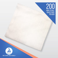 Thumbnail for Dynarex Non-Woven Sponges, Non-Sterile, Gauze, for Cleansing, Prepping and Dressing, Highly-Absorbent, Less Linting, 4