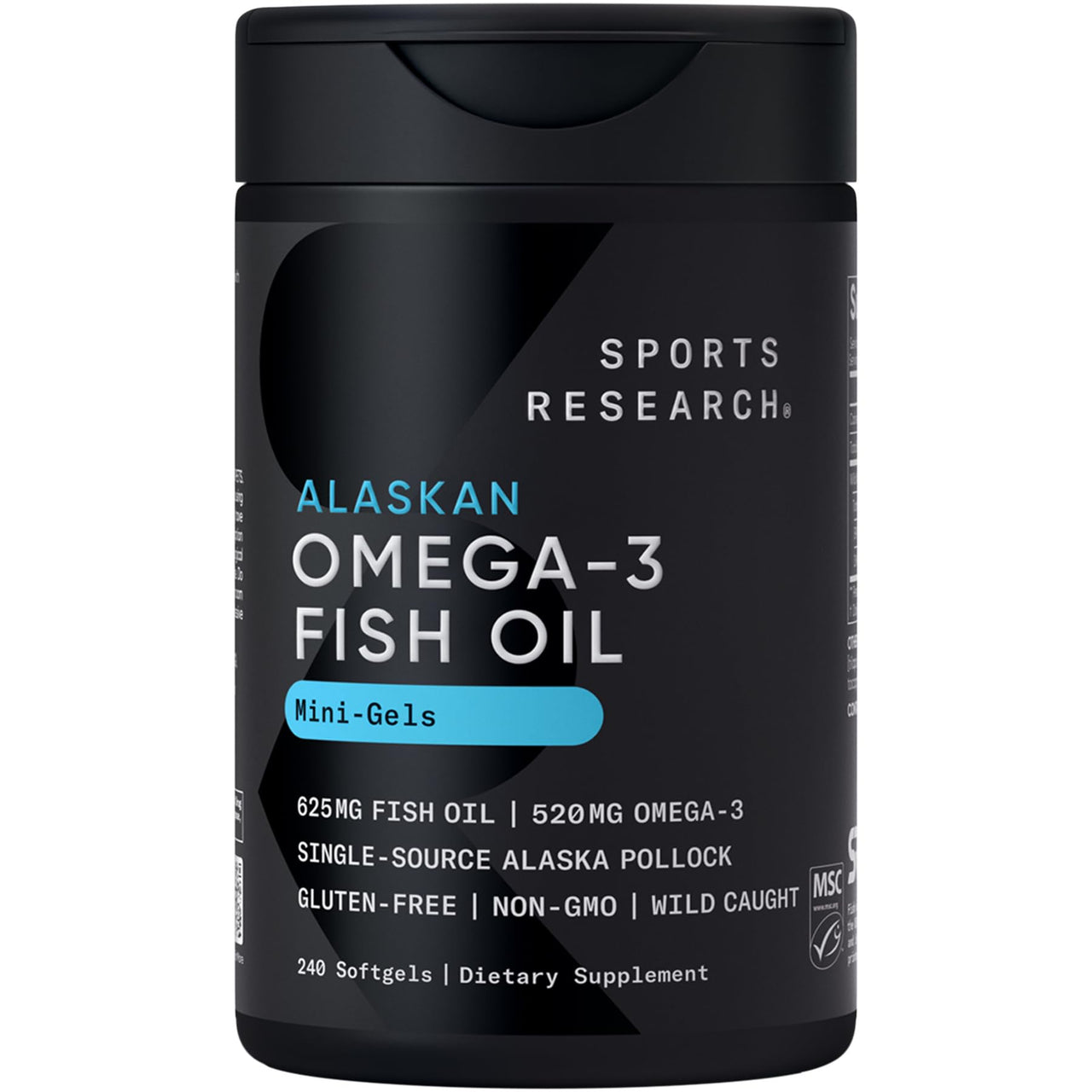 Sports Research® Multivitamin Pack - Omega-3 Fish Oil Mini Gels 625mg and Vegan Vitamin D3 5000iu & Mk7 Vitamin K2 100mcg for Heart, Brain & Immune Support