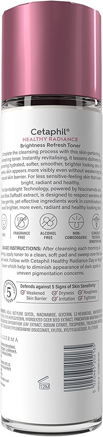Cetaphil Healthy Radiance Brightness Refresh Face Toner, 150ml, for Hyperpigmentation, with Niacinamide