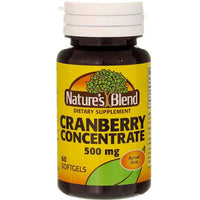 Thumbnail for Nature's Blend Cranberry Concentrate 500 mg 60 Sgels