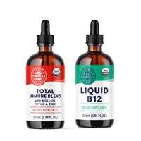 Thumbnail for Vimergy All-Day Resilience Kit* - Complementary Blend of 2500 mcg B12, 2500 mcg Zinc, 130 mg Mullein Extract, and 70 mg Thyme Extract. USDA Organic, Vegan, Paleo-Friendly, Gluten-Free, Kosher. *