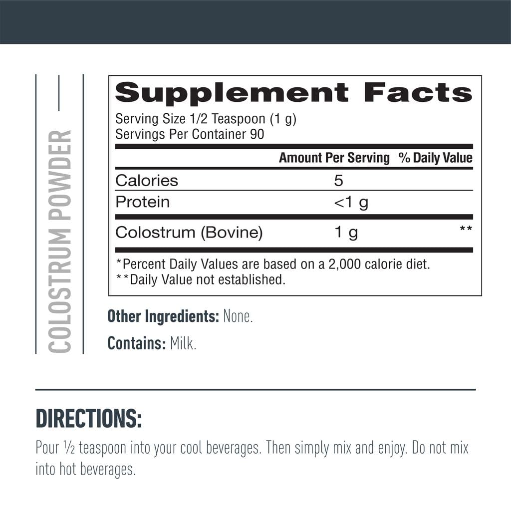 Bundle of Isopure Bovine Colostrum Supplement Powder 90 Servings + Isopure Unflavored Protein, Whey Isolate, 25g Protein, Zero Carb, 16 Servings, 1 Pound (Packaging May Vary)