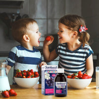 Thumbnail for Sambucol Black Elderberry Syrup for Kids - Elderberry Liquid with Vitamin C for Kids, No Artificial Flavors, High Antioxidants, Daily Wellness Support, Berry Flavor - 7.8 Fl Oz
