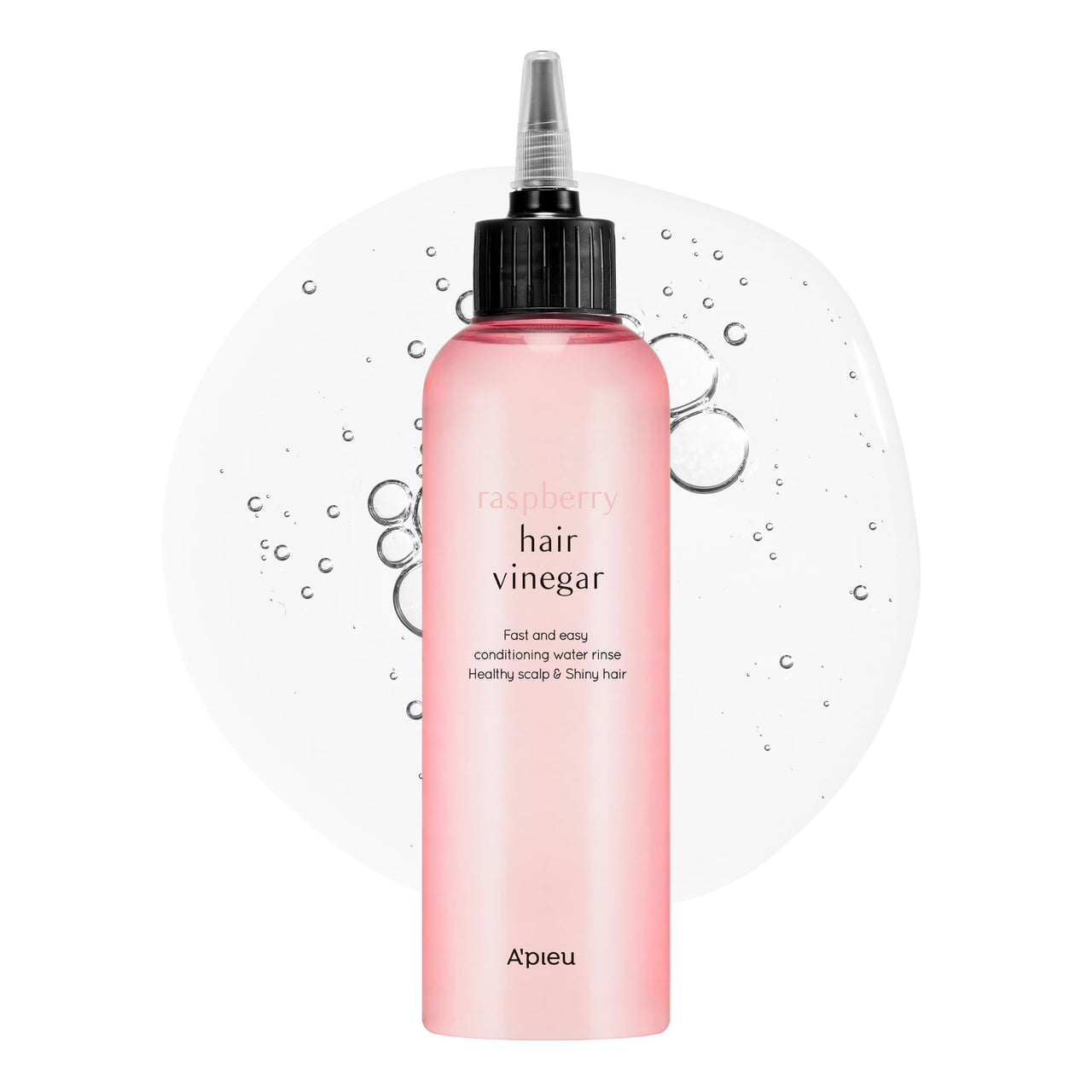 A’PIEU Raspberry Hair Vinegar - Scalp Cleanser & Detox for Oily Scalp, Buildup & Dandruff, pH-Balancing Rinse for Fresh, Shiny Hair, Korean Hair Care, 6.76 fl oz