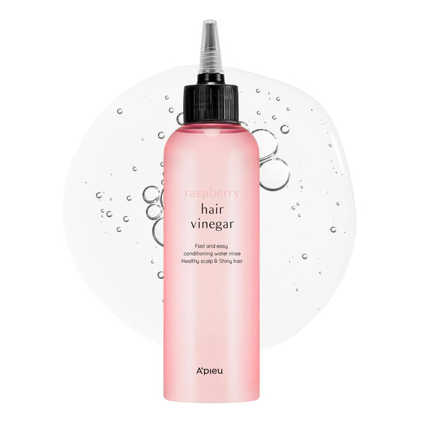 A’PIEU Raspberry Hair Vinegar - Scalp Cleanser & Detox for Oily Scalp, Buildup & Dandruff, pH-Balancing Rinse for Fresh, Shiny Hair, Korean Hair Care, 6.76 fl oz