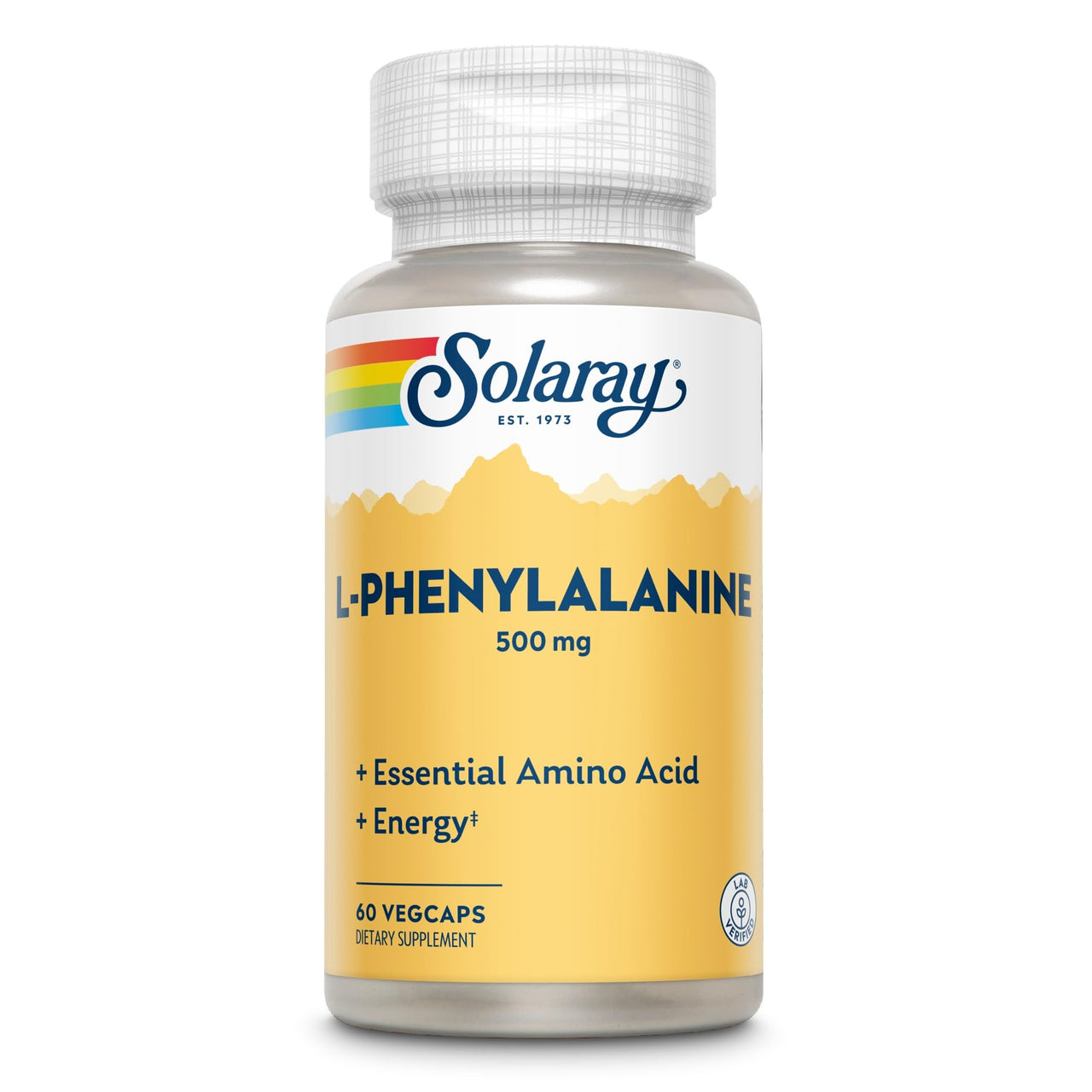 SOLARAY L-Phenylalanine Veg Cap (Btl-Plastic) 500mg | 60ct