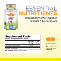 Thumbnail for Nature's Life Celery Seed 500 mg | Circulation and Brain Health Support Supplement | 100ct