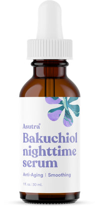 Thumbnail for ASUTRA Bakuchiol Nighttime Serum, 1 fl oz - Skin Smoothing Retinol Alternative, Nourish and Hydrate Skin, Gentle Face Serum