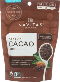 Thumbnail for Navitas Naturals Organic Cacao Nibs -- 4 oz - 2 pc