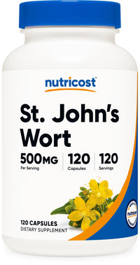Thumbnail for Nutricost St John’s Wort Capsules (500mg) 120 Capsules - Vegetarian, Gluten Free and Non-GMO
