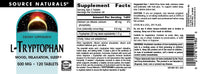 Thumbnail for Source Naturals L-Tryptophan, for Mood, Relaxation, and Sleep*, 500mg - 120 Tablets