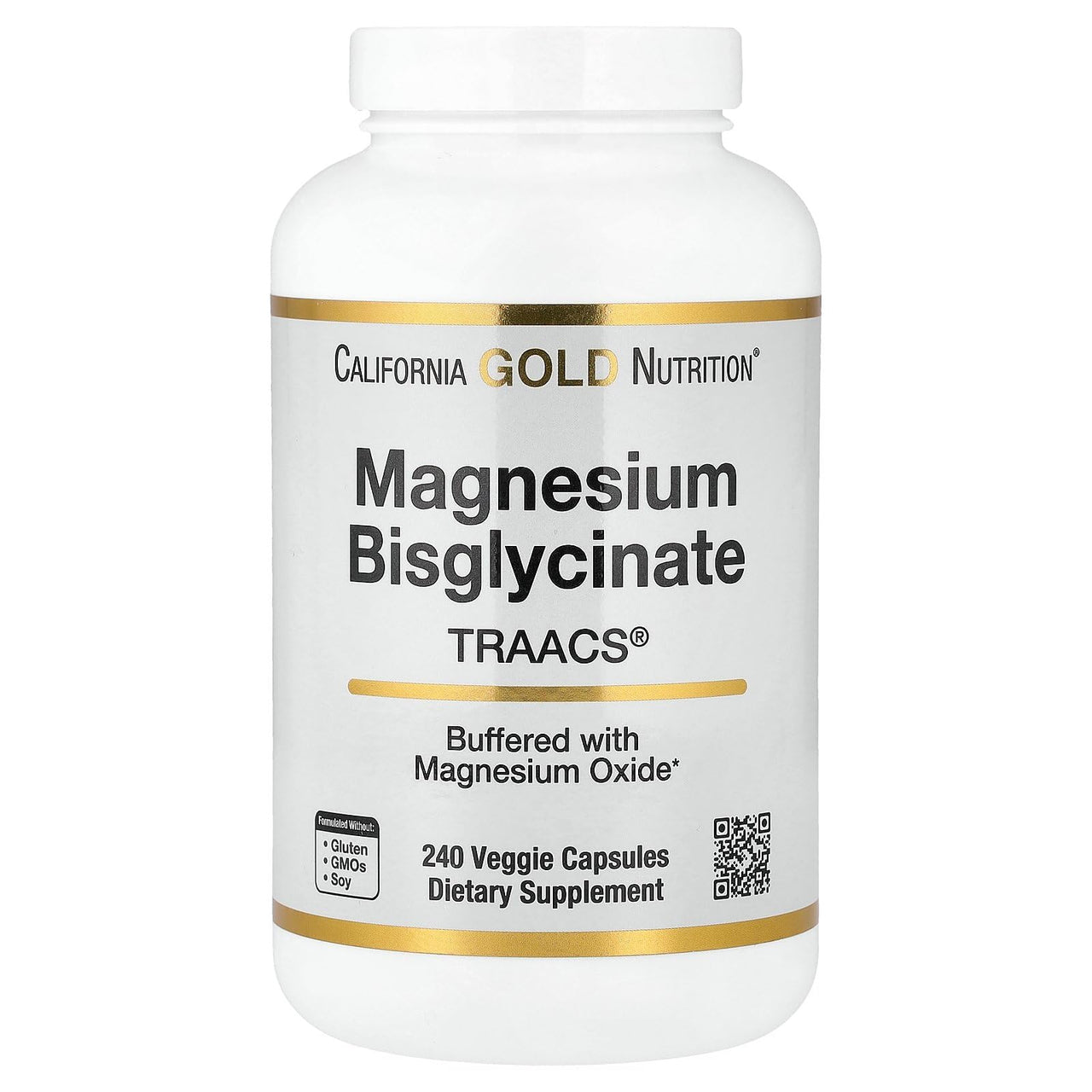 Magnesium Bisglycinate, High Absorption Albion Minerals, 240 Veggie Capsules