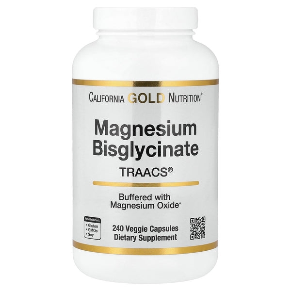 Magnesium Bisglycinate, High Absorption Albion Minerals, 240 Veggie Capsules