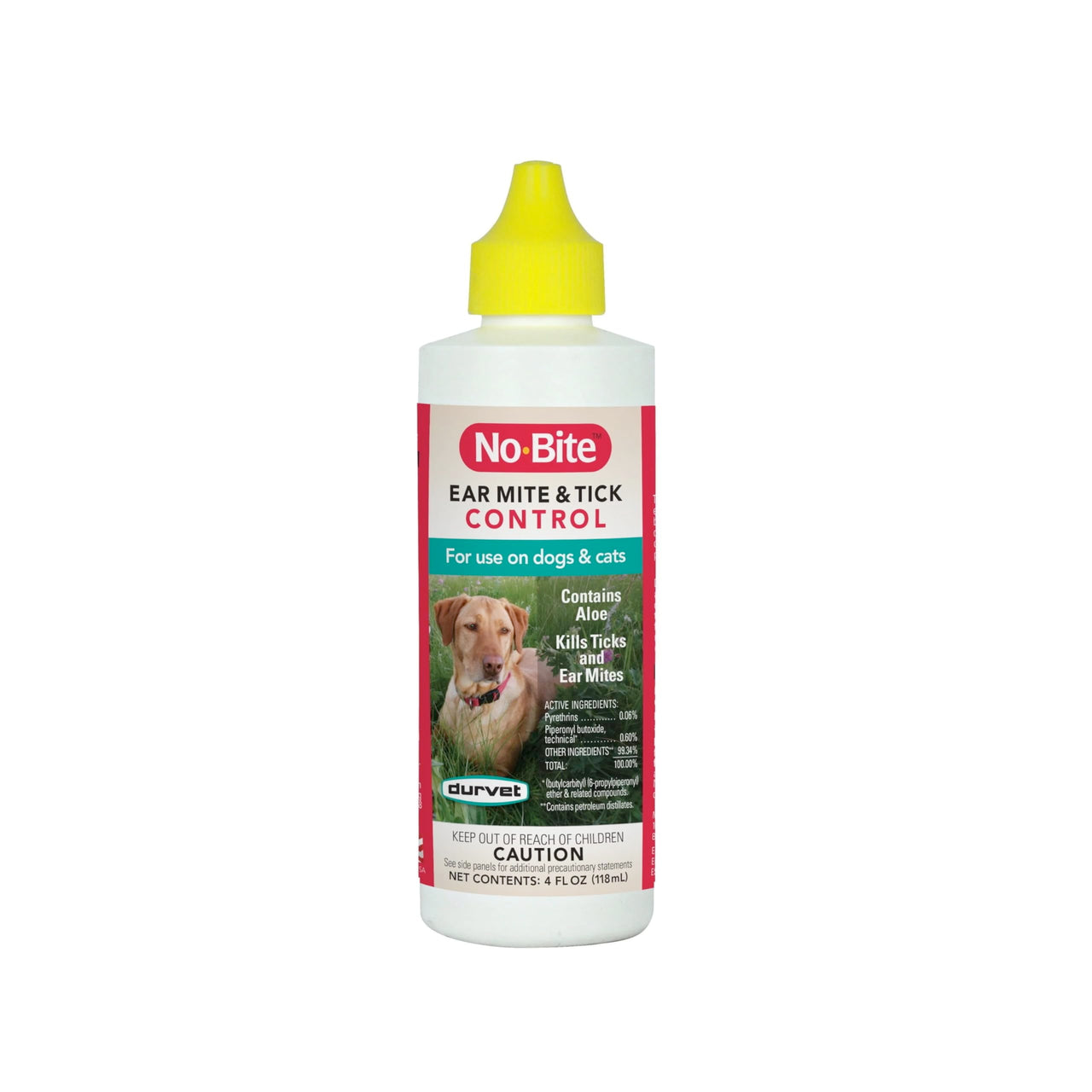 Durvet 011-1165 No-Bite Flea & Tick Ear Mite Control, 4 oz