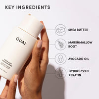 Thumbnail for OUAI Thick Hair Conditioner - Moisturizing Conditioner for Dry, Frizzy Hair - Keratin, Marshmallow Root, Shea Butter and Avocado Oil - Paraben, Phthalate & Sulfate Free (10 Oz)